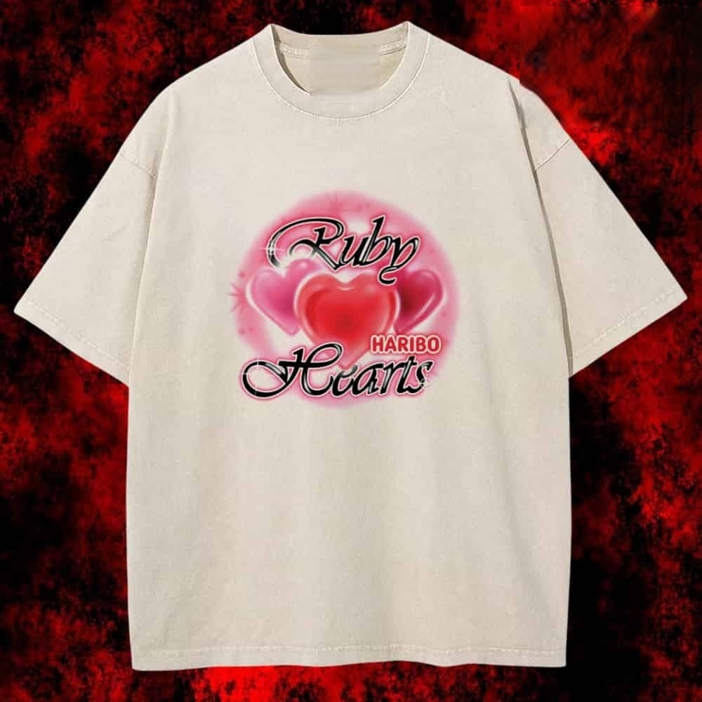 Jennie Black X Haribo Ruby Hearts  Unisex Tee